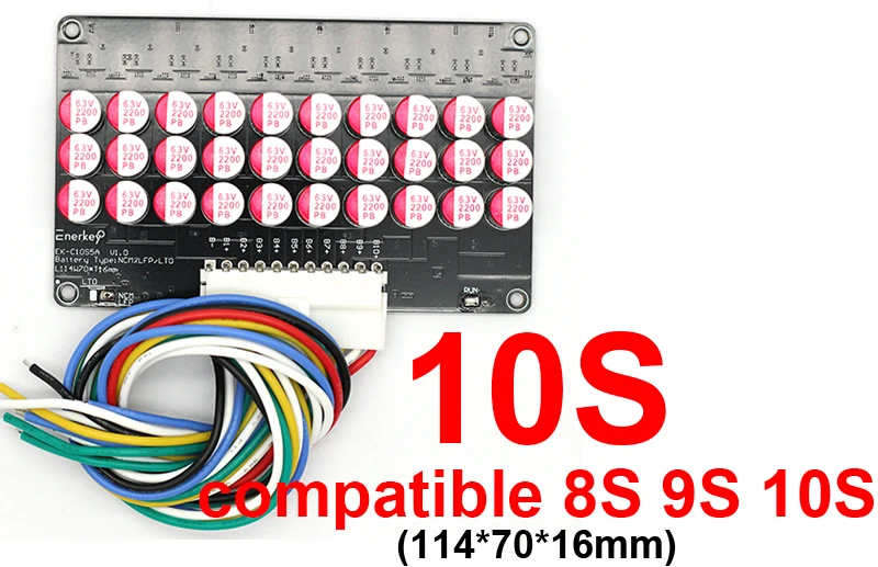 Placa equilibradora ecualizadora activa de batería de litio Lifepo4 LTO de 1A, 3A, 5A y 6A, condensador 3S, 4S, 5S, 7S, 8S, 10S, 16S, 20S, BMS