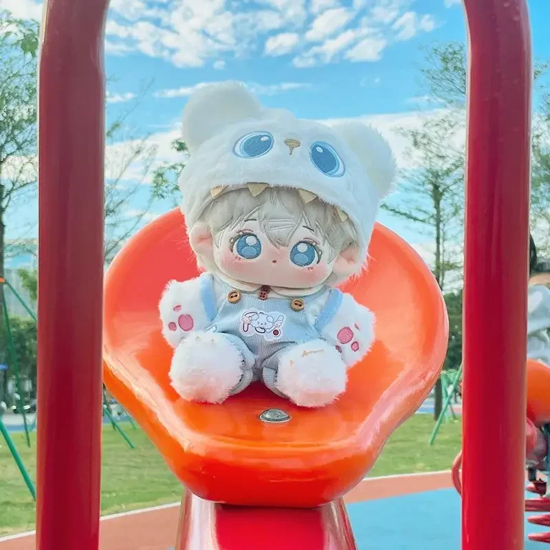 20cm Cute Monster Attack Baby Clothes Cotton Doll Clothes Male Monster Winter Cute Strap Pants 3