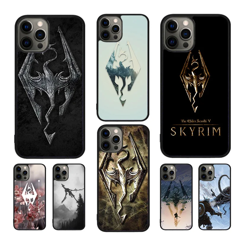 Elder Scrolls Skyrim Mobile Phone Cases Cover For iPhone 14 12 13 mini