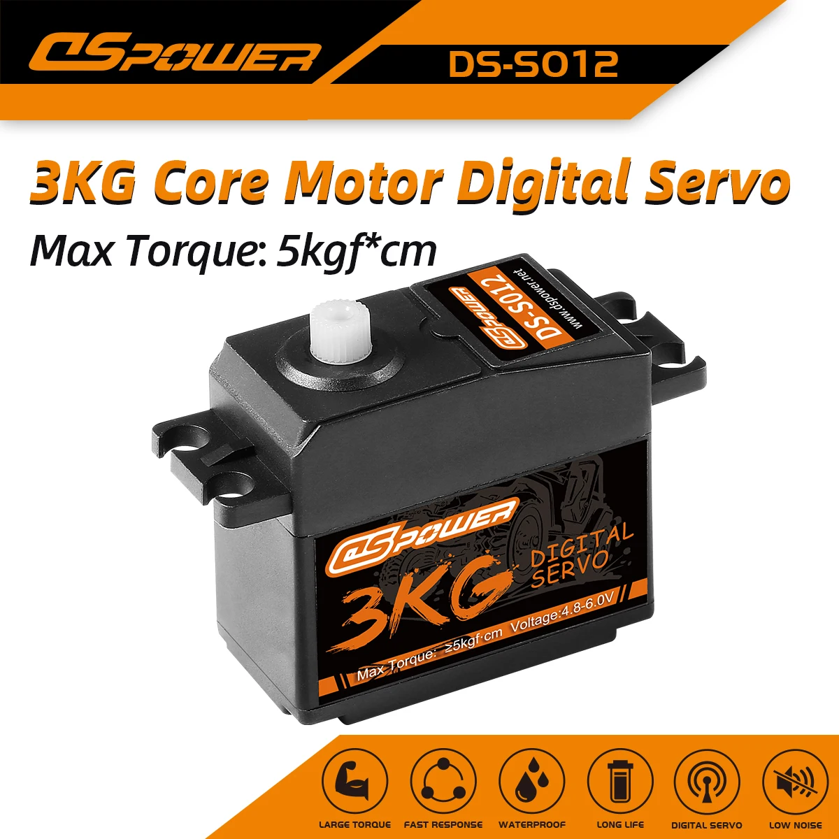 DSpower3KGCoreMotorServoDigitalServosWaterprooffor112110RC