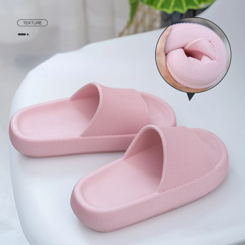 

Шлепанцы для ванной комнаты Summr, домашняя мебель, толстая подошва, однотонные сандалии из ЭВА, мягкая подошва, сланцы для дома, для мужчин