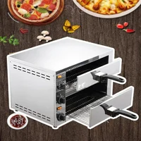 FP-03A New Electric Baking Oven Double Layer Whole Machine Stainless Steel 12 Inch Chicken Roll Bread Burger Machine 2