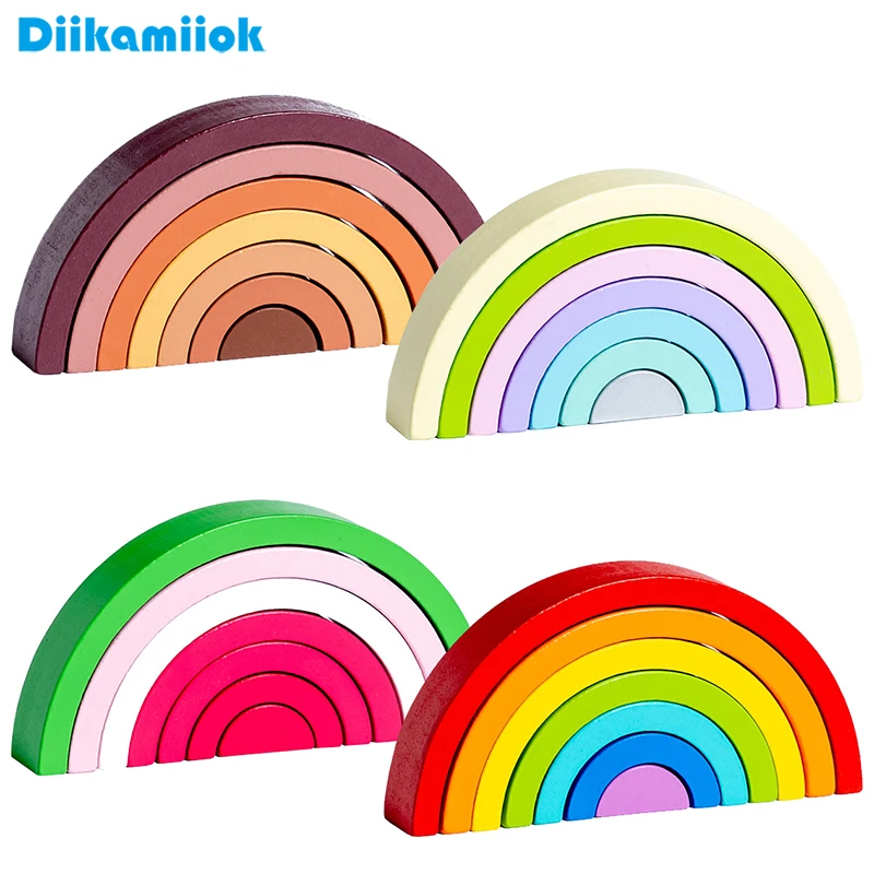 Hot Arch Bridge Rainbow Building Blocks Kids Wood Stacker Baby Toy Color Cognitive Children Montessori Educational Wooden Toys 1 Hot Arch Bridge Rainbow Building Blocks Kids Wood Stacker Baby Toy Color Cognitive Children Montessori Educational Wooden Toys 1