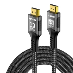 Ultra High - Speed HDMI 2.1 Cable - 8K 60Hz & 4K 120Hz Video Transfer, Enhanced Audio Return Channel (eARC) - 3m (Grey)