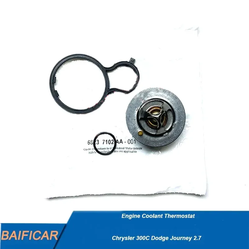 Baificar Engine Coolant Thermostat 68237102AA For Chrysler 300C Dodge Journey 2.7