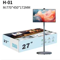 27 32 Inch Smart Home TV Movable Charging Digital Signage Portable Smart Screen Display Built-in Speaker Smart TV Monitor 5