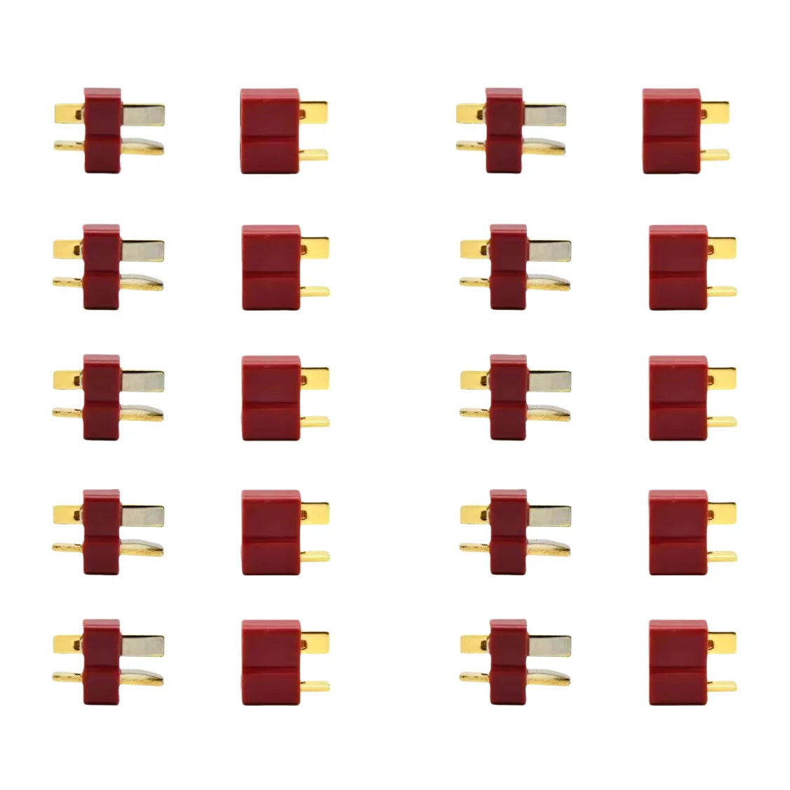 Gold-Plated Brass T-Plug for Efficient Power and Battery Connections