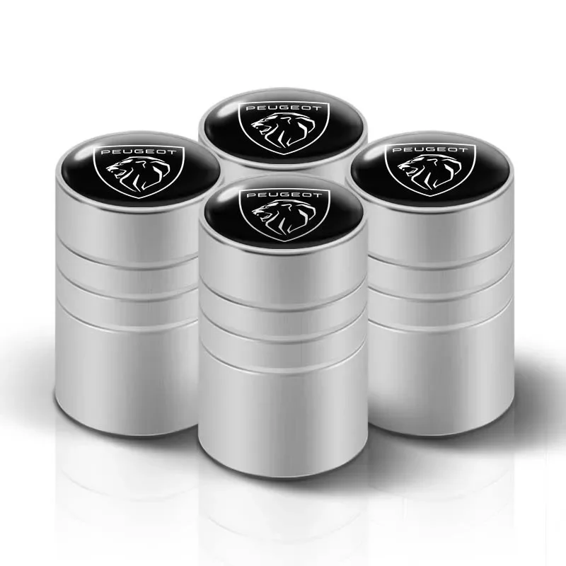 כיסויי יסמין לצמיגים של גלגל רכב בעיצוב 3D לקישוט עבור Peugeot 206 307 301 308 3008 207 208 407 408 508 2008 5008 107 205