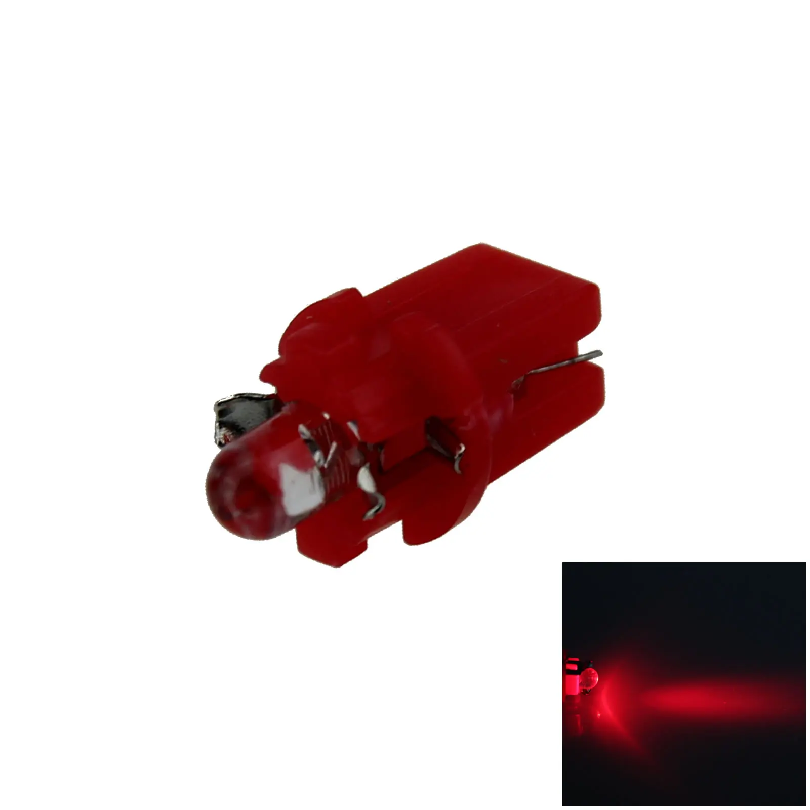 

1x Красный Автомобильный B8.3D NEO Dash Twist Socket HVAC Lamp Instrument светильник 1 излучатель в линии светодиодный Bax10s N302-R