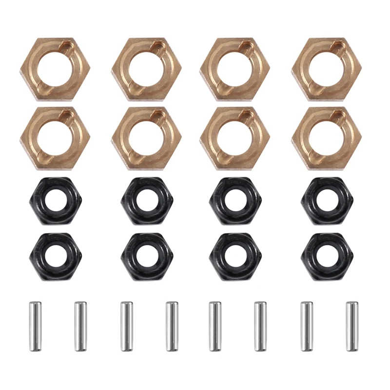 

RC Crawler Car Wheel Hex Hub Adapter Brass Wheel Hex Hub Adapter 7Mm For FMS FCX24 1/24 Upgrade Parts Accessories