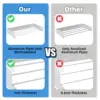 Laundry Drying Rack Collapsible Wall Mounted Clothes Drying Rack Length 80cm&1meter 5 Aluminum Rods, 60lb Capacity Laundry Racks 3