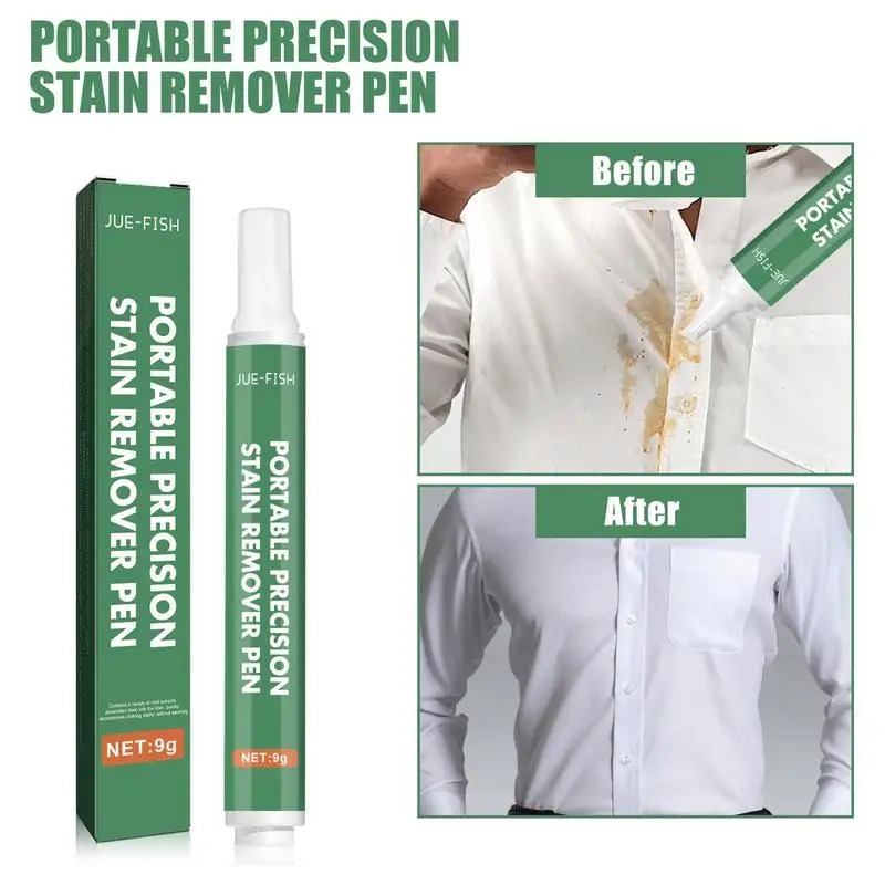 Stain Removing Pen Stain Remover Pen 9g Grease Remover For Clothes Portable Travel Stain Supplies For Quickly Decomposing Food Oil Stains