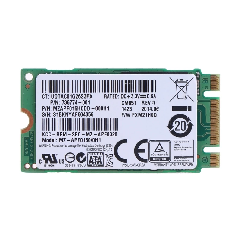 

SSD 16GB Internal Hard Disk SSD 2242 Form Factor for Desktop PC Laptop