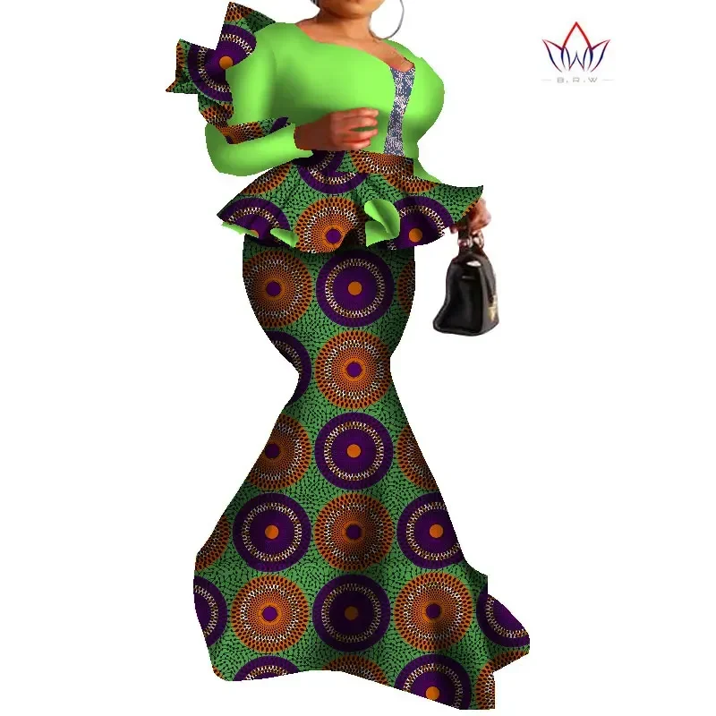 

Комплект из юбки и топа с V-образным вырезом, из хлопка