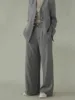 Linen small suit women's one button three piece vest professional suit set straight leg wide leg pants 24 spring/summer new styl 6