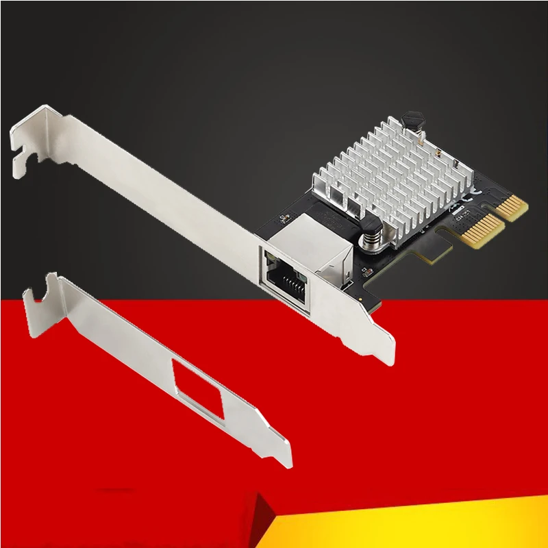 PCIe 2.5G 기가비트 이더넷 네트워크 카드 Intel I225 칩용 PCI Express 2.5Gb 네트워크 카드 100/1000M/2500M RJ45 네트워크 어댑터