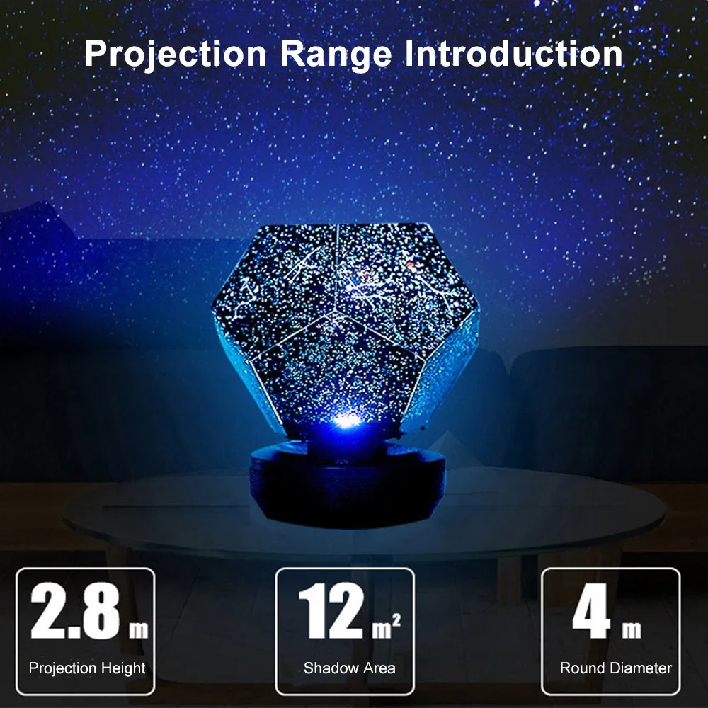 POCOCO-proyector de estrellas para planetario de casa, presentación de  tragaluz estrellado Real, ambiente de luz nocturna, Galaxy Lite