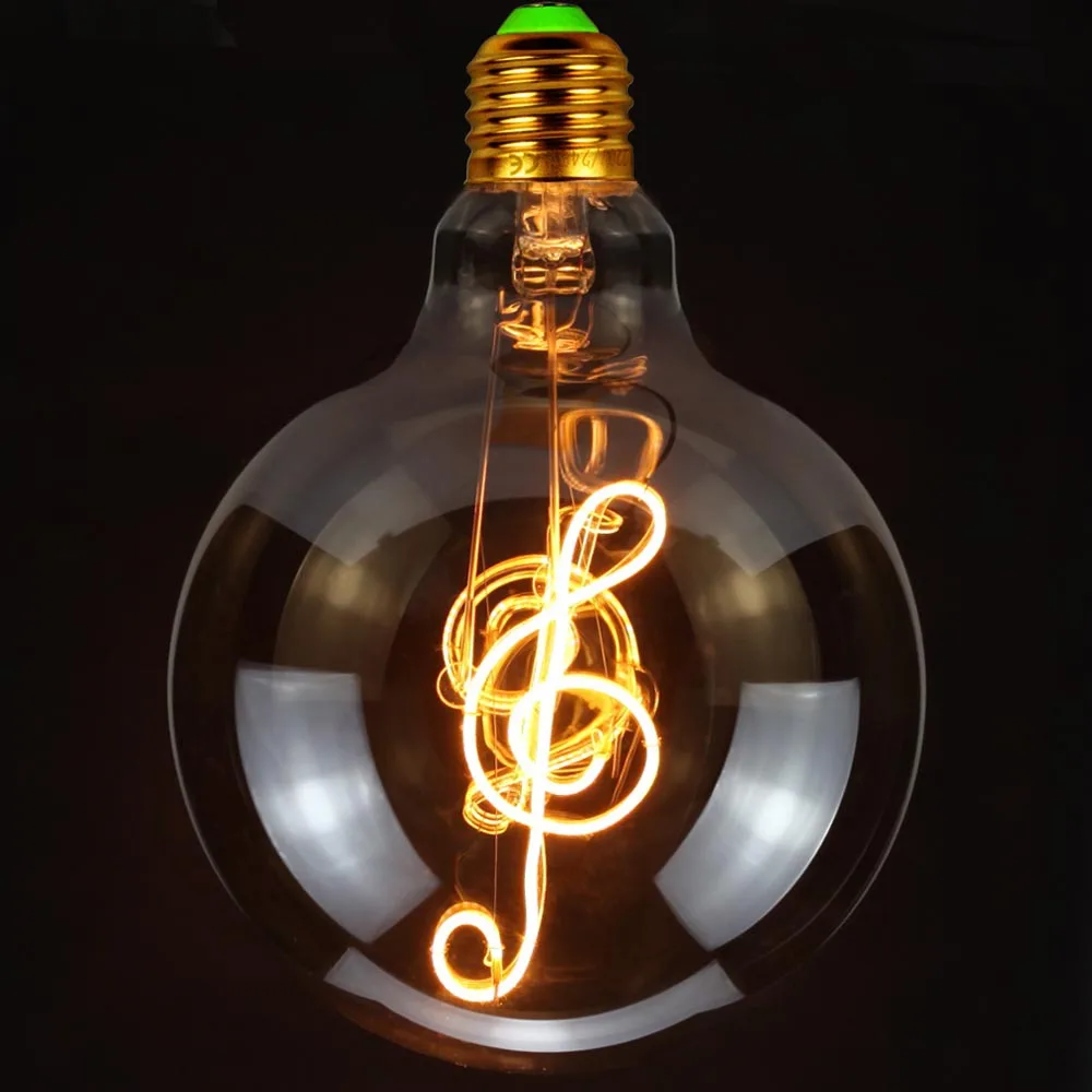 motion sensor night light Retro Edison Bulb Dimmable Led Filament LOVE G125 Decoracion Vintage Glass Night Light Bulb Industrial String Lights for home led night light