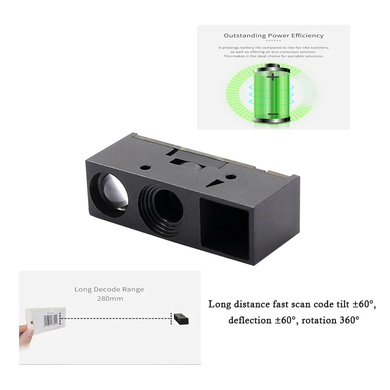 TTL/RS232/USB 1D 2D QR Code Barcode Reading Engine PDA device with Ultra DIY Small Scan Engine WE10Y
