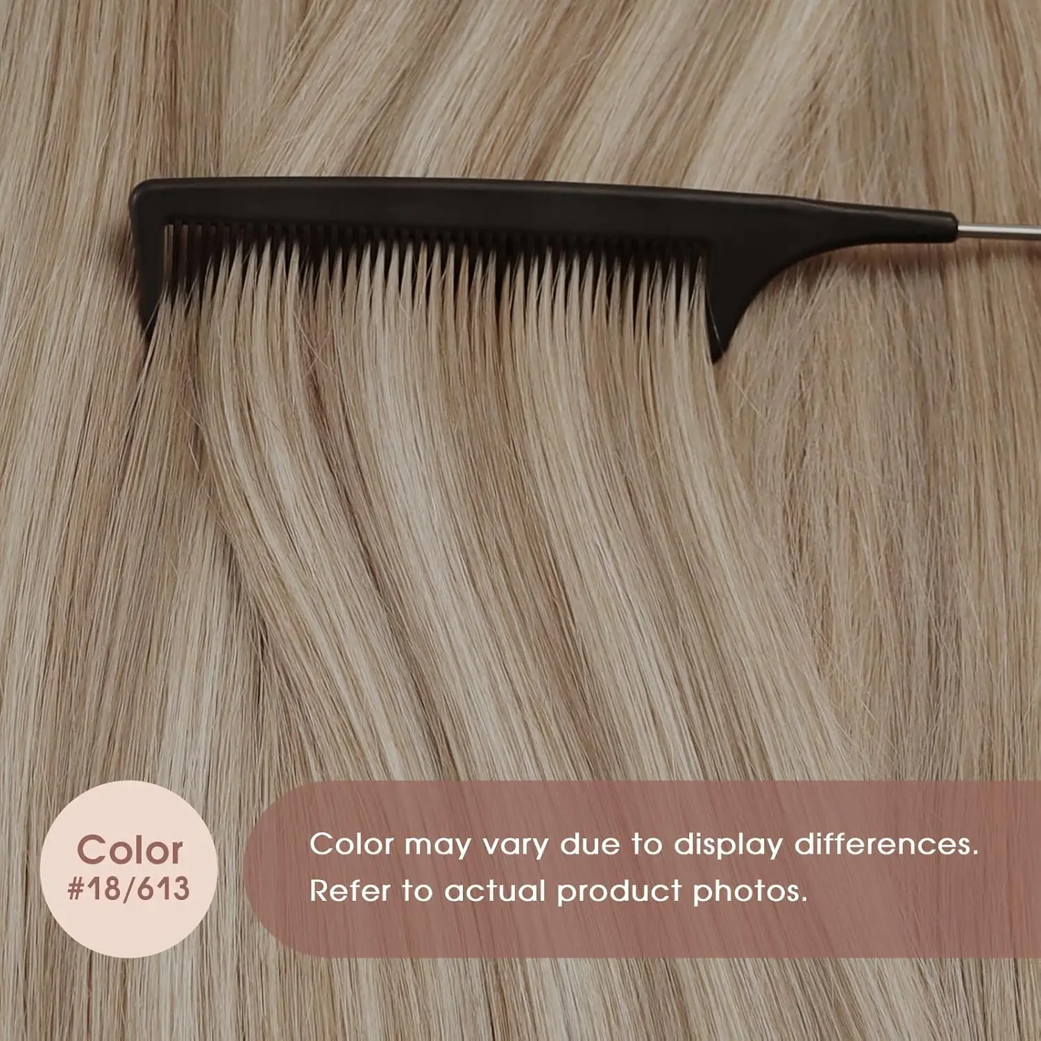 Tape in Hair Extensions Remy Human Hair 18/613 Ash Blonde Honey Blonde Highlight with Invisible Tape in Extensions20Pcs 50g