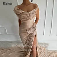 فساتين سهرة أنيقة بحورية البحر من Eightree قبالة الكتف فستان حفلات لامع بفتحة جانبية بطول الأرض فساتين حفلات رسمية مخصصة 3