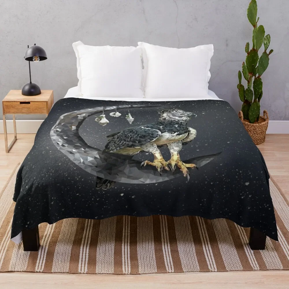 

Harpy eagle Throw Blanket Flannel Fabric Blankets Sofas Of Decoration Hairy Blankets Thin Blankets