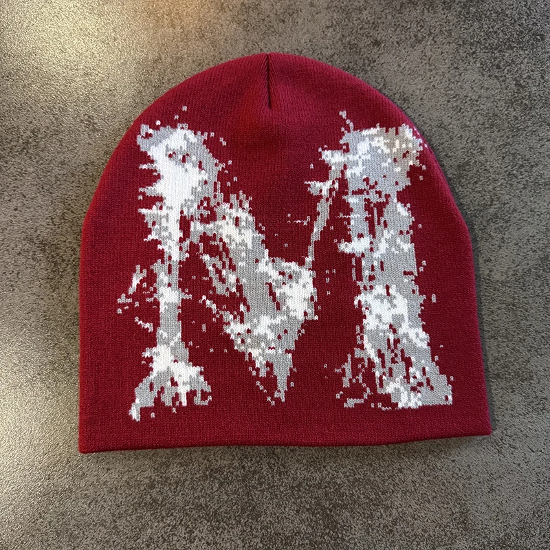 Winter Herbst Warme Mützen Frauen Männer Y2K Stern Muster Outdoor Schädeldecke Skifahren Hut Kalten Hut Hip Hop Radfahren Stricken Gorras Geschenk – Detail 11