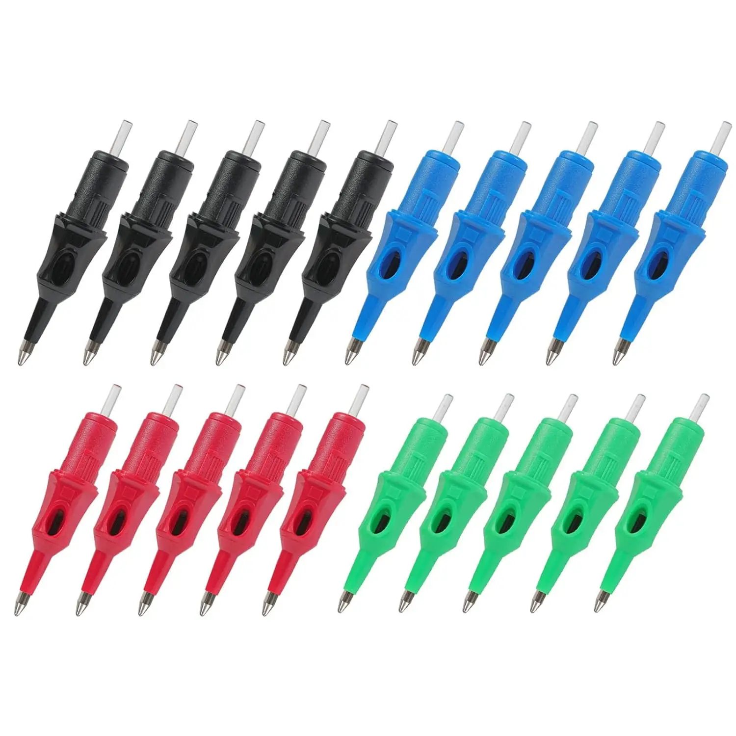 Tattoo kit with 20pcs 4 Colors Tattoo Ballpoint Pen Cartridges for dot work for beginners