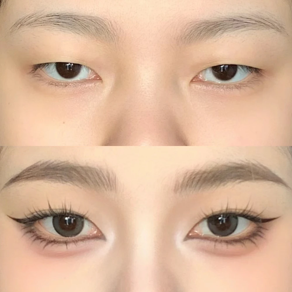 Description Picture 6 of item2 Point Lasting Wild Eyebrow Pen Liquid Eyebrow Tattoo Waterproof Lying Silkworm Brow Eyeliner Pen Easy To Use Eye Makeup Tools