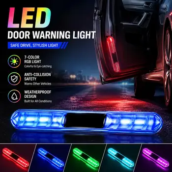 Nuova Luce di Avvertimento a LED per Portiera Auto 2026, Lampada Stroboscopica Anti-Collisione, Luce Ambiente Colorata, Accessori Auto