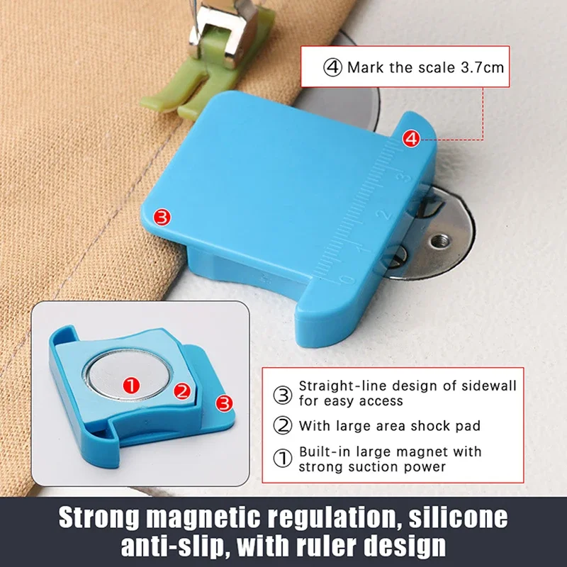 ABS Sewing Machine Seam Guide with Magnet for Industrial Home Sewing