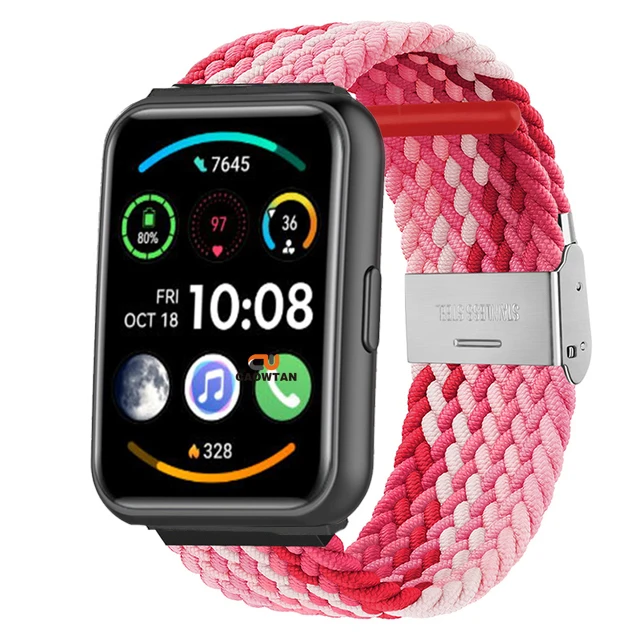 Braided Nylon Loop Strap - Woven Elastic Wristband Replacement Bracelet