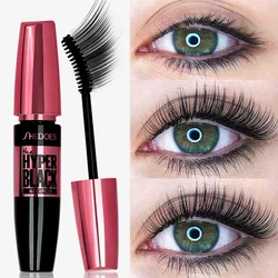 Waterproof Black Mascara 4D Curling Thick Quick Drying Non-blooming Mascara Women Professional Long Lasting Eyes Makeup Cosmetic