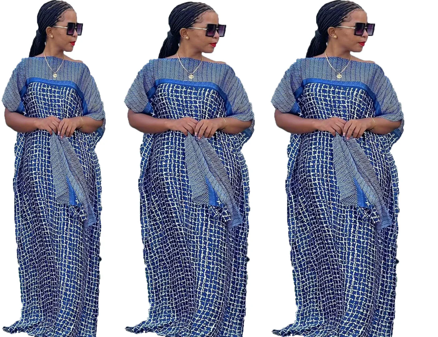 Tiktok Popular African Women Bohemian Silk Printed Long Dress With Scarf Summer Promotion Muslim Lady Quality Robe Kaftan Dress new fashion thick cotton jersey instant hijab with baseball hat lady soft sun resistant shawls and wraps pashmina muslim sjaal