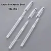 10/20/30/50/100Pcs Set No Ink Empty Transparent Gel Pen Handle Shell For Office School Writing Stationery Accessories Supplies 4