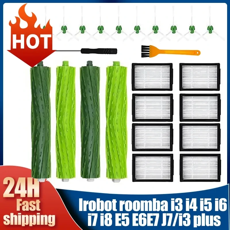 Replacement Spare Parts For Roomba Replacement Accessories Kit Compatible  For Roomba J7 J7+/Plus E5 E6 E7 I7 I7+ I3 I4 I6 I6+ I8 - AliExpress