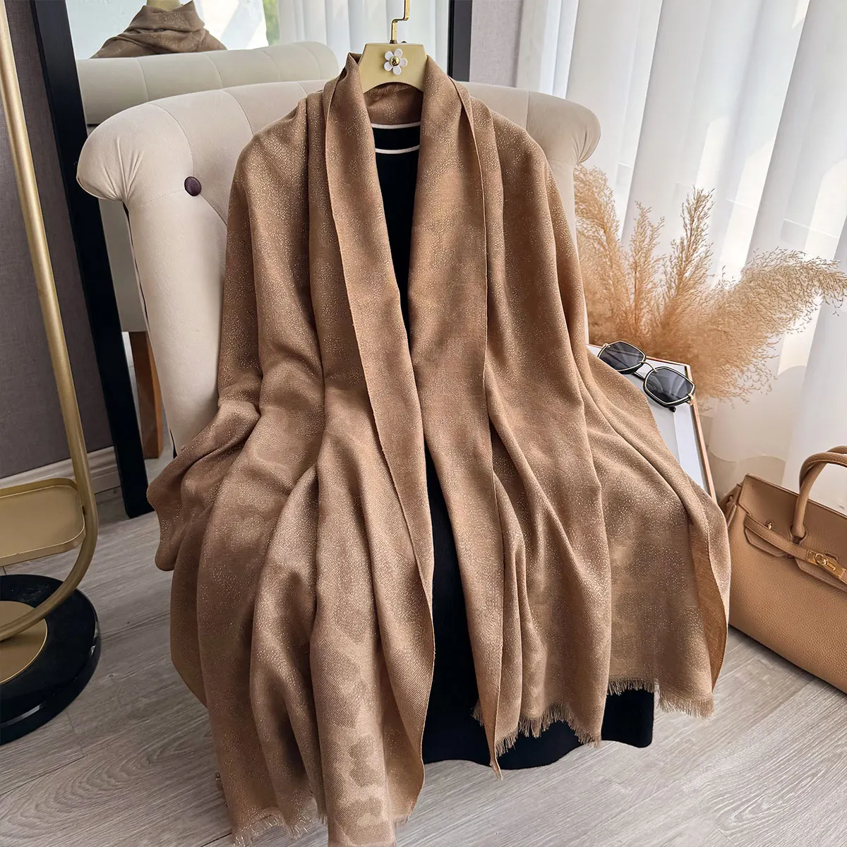 2025 New Design Brand Spring and Autumn Women Scarf Fashion Leopard Print Hijabs Scarves For Ladies Shawls Wraps Pashmina Stoles