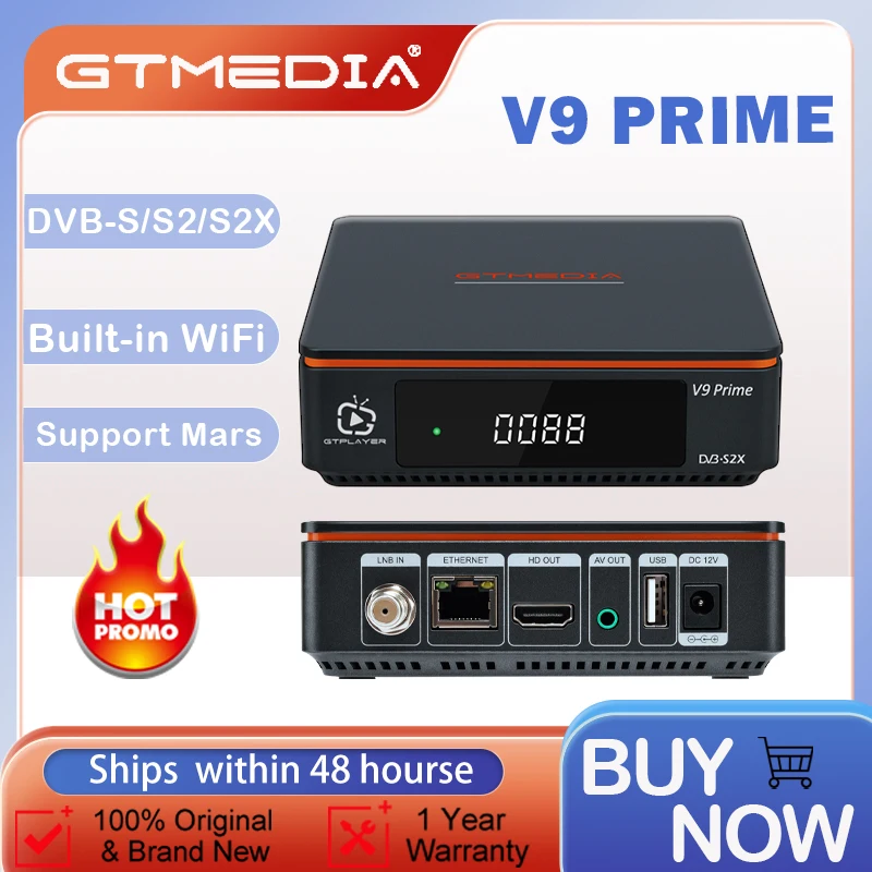 GtmediaV9primewithMarssatellitereceiverbulitinwifi1080pfast