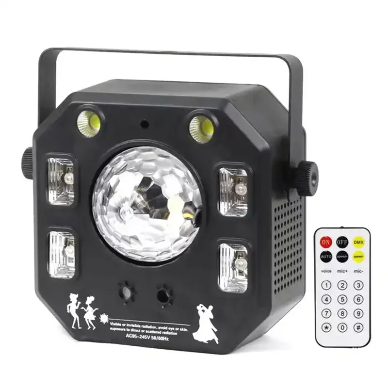 

Full Sky Star kaleidoscope magic ball light strobe light wash light 4in1 Disco Effect Laser Light LED Flash Colorful Bar light