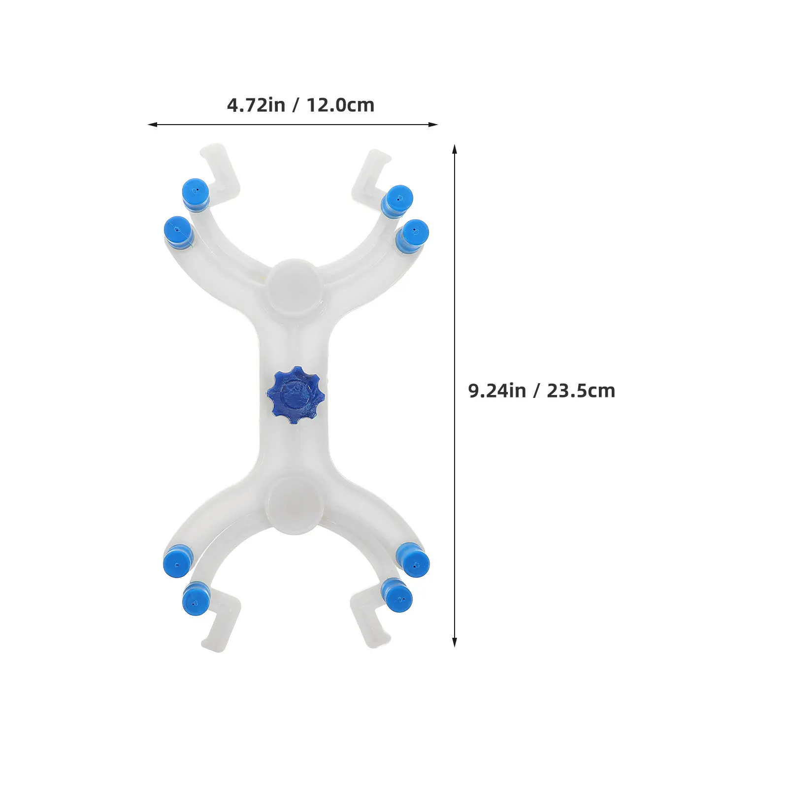 조정 가능한 이중 뷰렛 클램프 버터플라이 스타일 플라스틱 실험실 클램프 도구 (타이트레이션 스탠드, 비커 홀더, 지지대용)