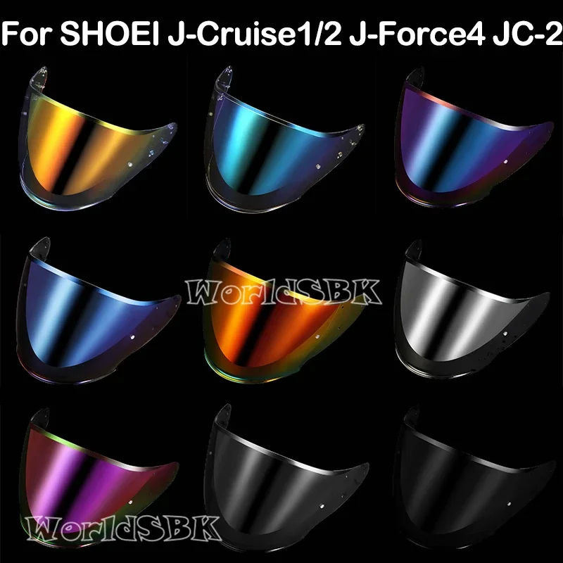 Visera de casco para SHOEI j-cruise 1 j-cruise 2 j-force 4 CJ-2, lente para casco de motocicleta, protector facial abierto, Viseria Capacete Moto Glasse