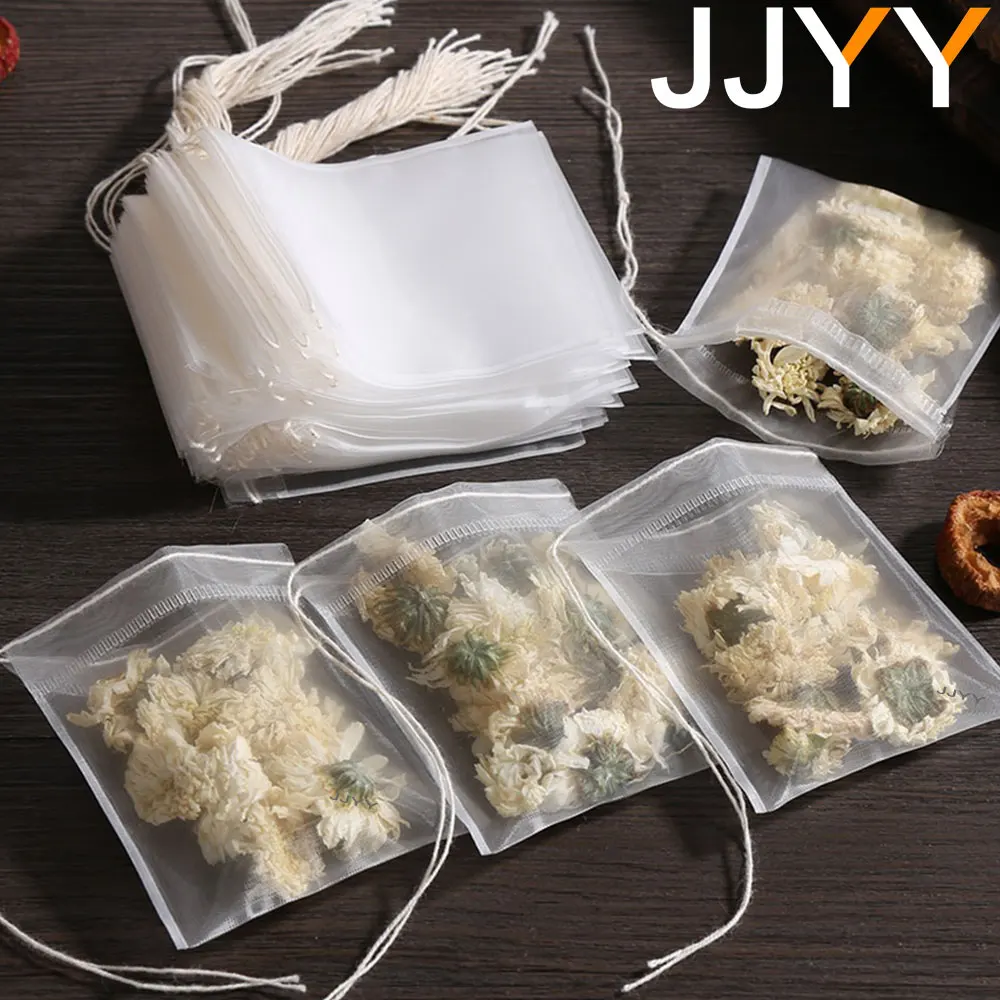 JJYY 100 Pcs Disposable Tea Bags Filter Bags for Tea Infuser with