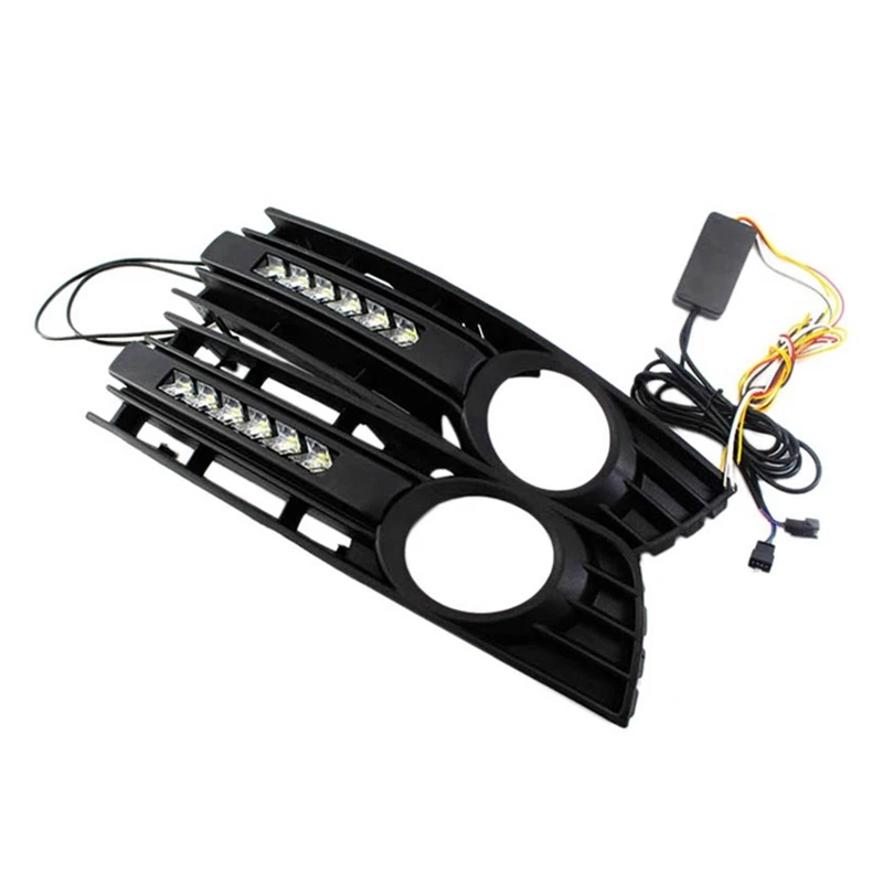 Description Picture 5 of itemFront Fog Light LED Daytime Running Light Grille Fog Light Frame Car For  A4 B6 2001-2005 8E0807681 8E0807682