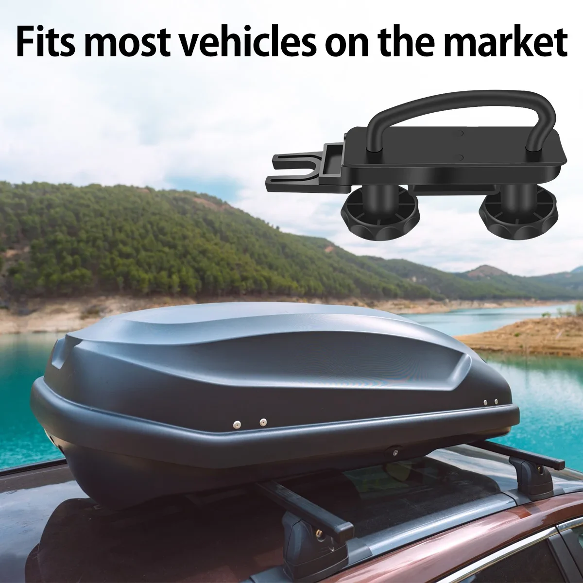 Universal Heavy Duty Roof Box Mounting Kit - Durable U-Bolt Clamp and Bracket System