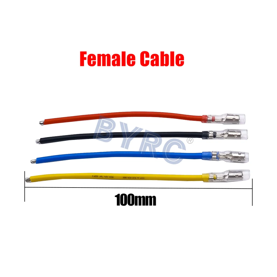 HobbyPark 3.5mm Bullet Connector Extension Leads (3-Pack) – For Brushless Motor & ESC, 14 AWG Silicone Wire - View #7