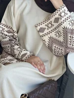 Eid Muslim Abaya for Women Party Embroidery Dresses Kaftan Arab Long Robe Islam Ramadan Dubai Abayas Vestidos Morocco Jalabiya 5