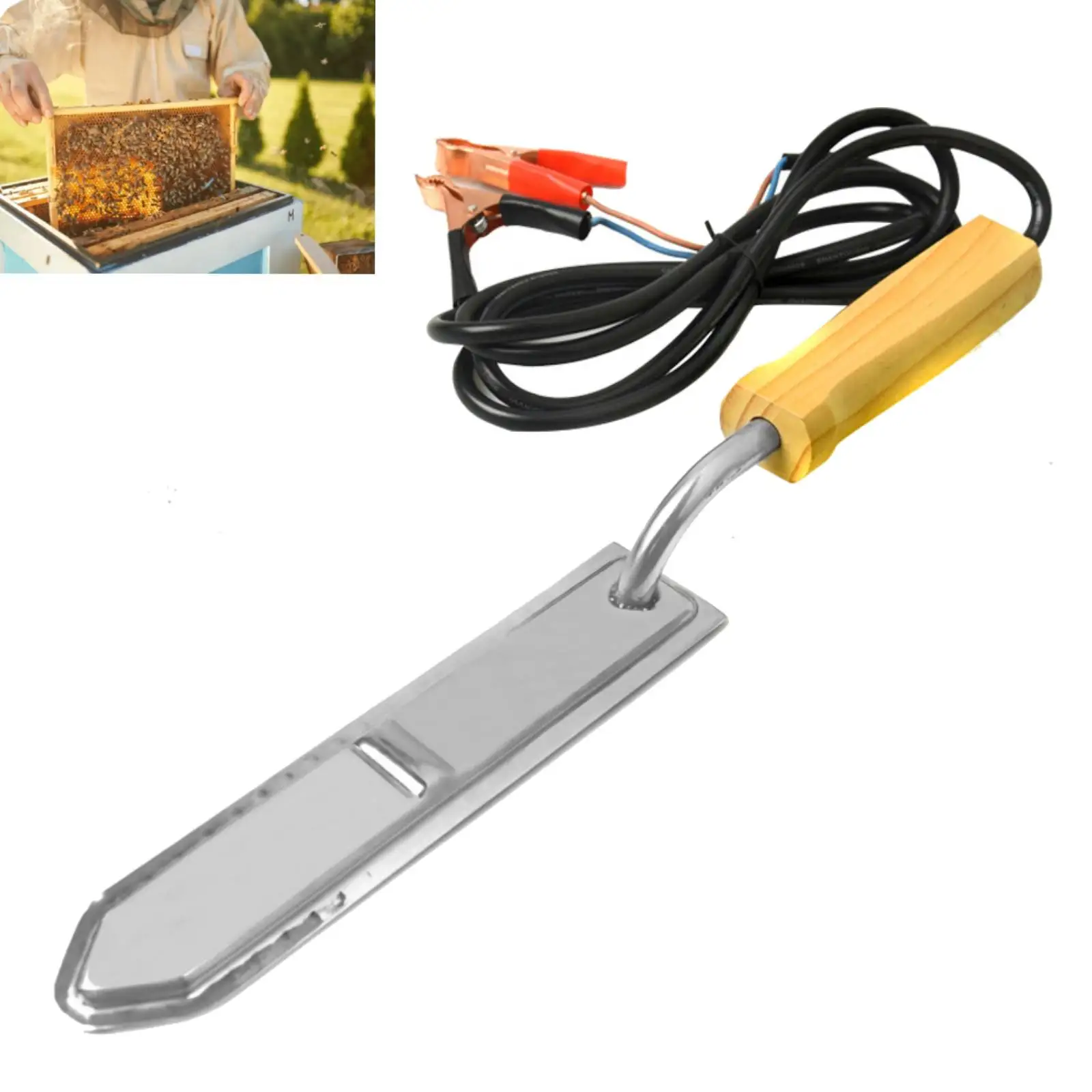 12V Electric Uncapping Knife Honeycomb Wax Cap Removal Tool Uncaaping Tool Uncapping Knife Beekeeping Equipment
