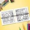 COZY CUTIES Bold-easy Patterns Coloring Book for Adults Cute Drawing Book Perfect Gift for Party and Birthday 5