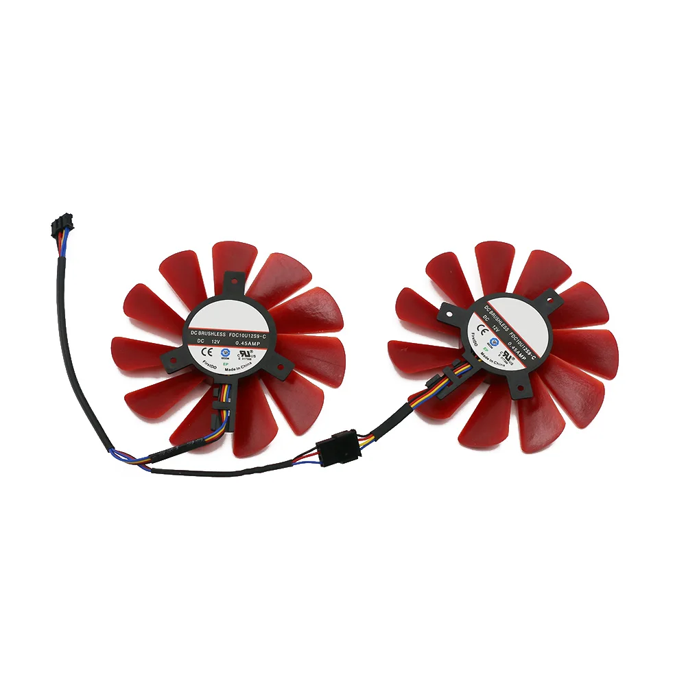 Gpu Fan para Xfx Rx570 rs Rx580 rs Placas Gráficas de Vídeo Refrigeração Como Ventilador de Substituição 85 mm 4pin Fdc10u12s9-c Rx480 - Imagem 2