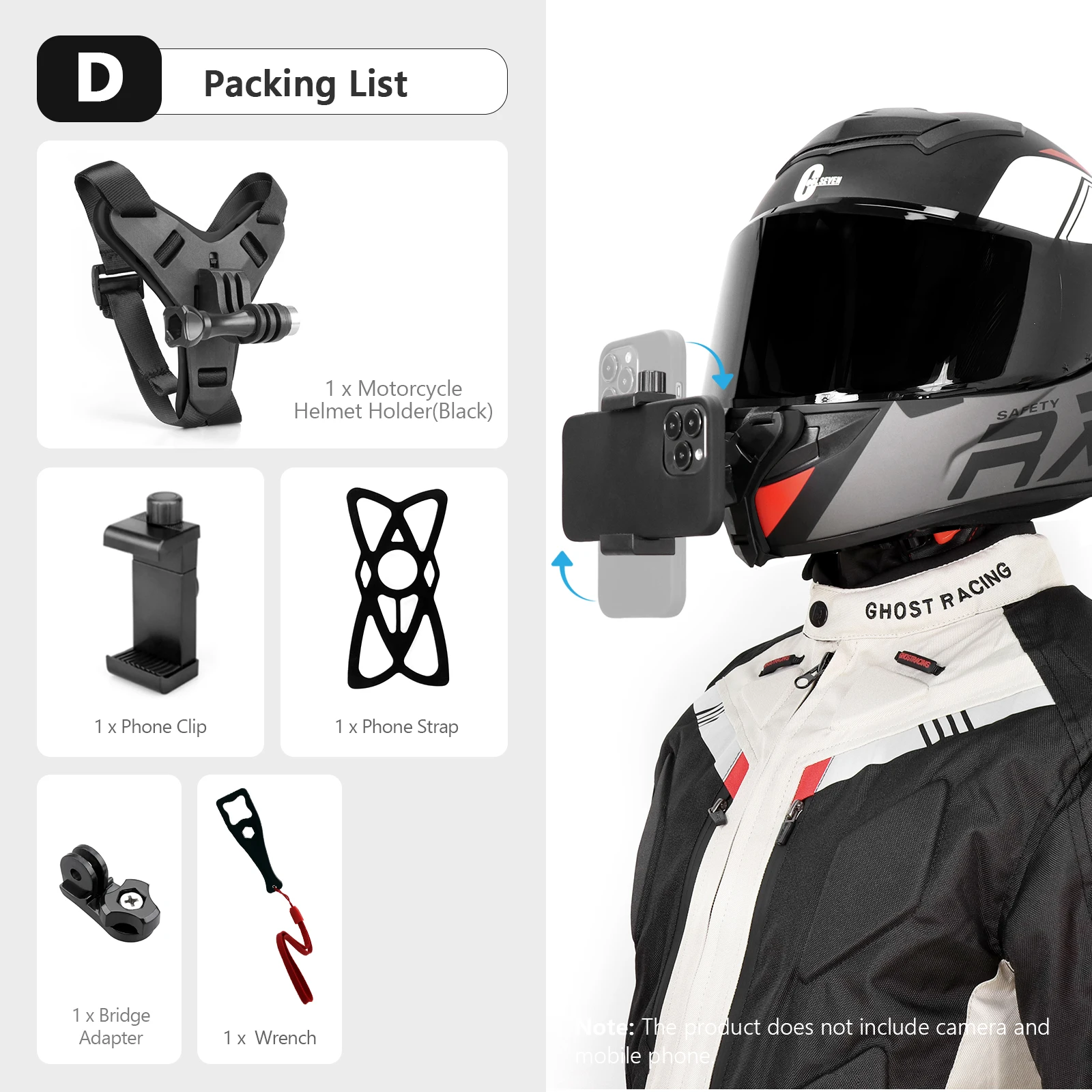 GoProMAX、GoPro 11 ヘルメットマウント、シリコンケース付き